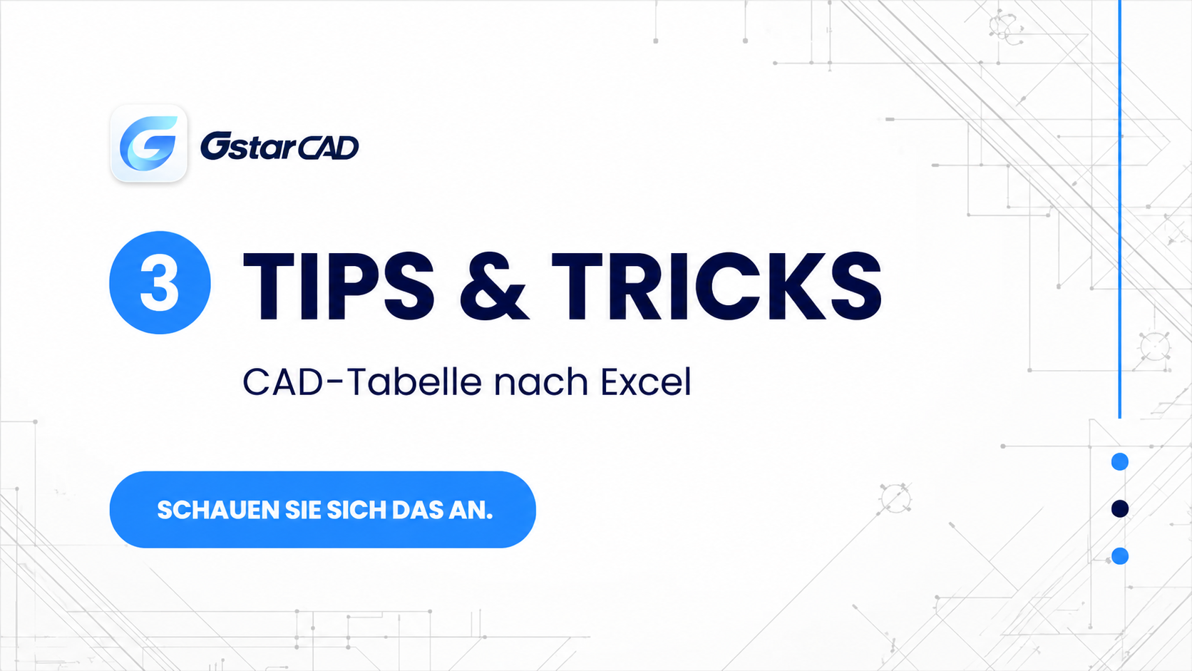 CAD-Tabelle nach Excel