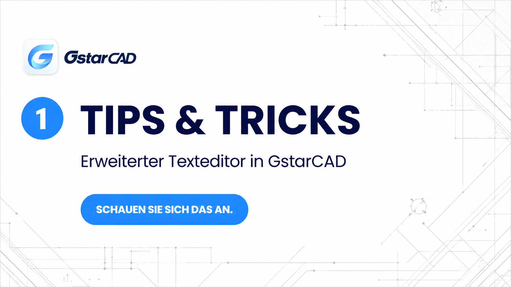Erweiterter Texteditor in GstarCAD – einfache Erklärung